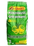 Kokosnuss Cocos Grillbriketts Premium Qualität aus Kokos-Kohle | 5kg 10kg...