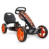 509 Crew XSpeed ​​Pedal Go-Kart – orange, Tretauto, sportliche Grafik...