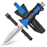 DRAGON RIOT Tauchermesser mit Beinholster, Tanto Messer Outdoor...