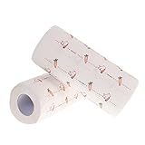 Mikinona 2 Rollen Küchenreinigungstücher Set mit Dekorative Papiertücher...