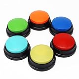 Buzzer mit Aufnahmefunktion, Intelligenzspielzeug für Hunde, Haustier...