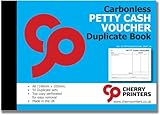 Cherry NCR Petty Cash Voucher Duplicate Books A6 50 Sets **4 Pack**