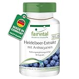 Fairvital | Heidelbeer-Extrakt mit Anthocyanen - 90 Kapseln - HOCHDOSIERT -...