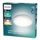 Philips Moire Deckenleuchte, 6W, rund, warmweiß, weiß