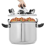 WUCIOA 40-Liter-Schnellkochtopf aus Edelstahl, gewerblicher Schmortopf mit...