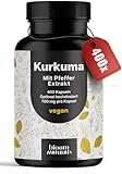 Kurkuma Kapseln Hochdosiert - 400 Kapseln (13 Monate) mit 700mg mit...