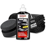 Auto Politur Set | Sonax Polish & Wax Color Schwarz 250ml Autopolitur +...