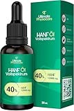 ULTIMATE PHYSIOCARE Hanföl 40% | 30 ml | 12.000 mg | Mit Kokosnuss-MCT |...