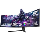 Gawfolk PC-Monitor Ultra Large 49 Zoll 1500R Curved 165Hz Gaming Computer...