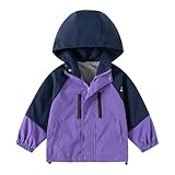 Herbstjacke Kinder Jungen Leicht Lässige Windjacke mit Kapuzen Outdoor...