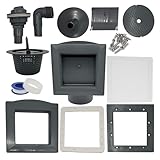 HAF® Einbauskimmer Komplett Set in Grau für den Pool inklusive...