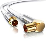 CSL - Antennenkabel gewinkelt 8k 4k HDTV - 0,5m Meter Antennen kabel -...