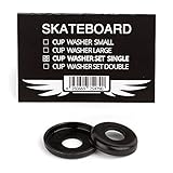 Skateboard Hardware Cup Washer Set schwarz - Kingpin Scheiben Set -...