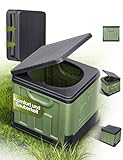 DMTIVMG Campingtoilette Mobile Kompakte Toilette 30 L Ltr mit max.Tragkraft...