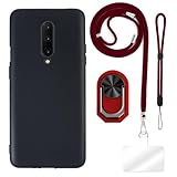 ESCAMOT [4 in 1] Hülle Kompatibel mit Oneplus 7 Pro 5G mit Umhängeband,...