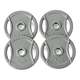 Amazon Basics Hantelscheibe mit 2,54 cm Griff, 4 x 1,25 kg