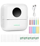 Mini Drucker,Tragbarer Mini Fotodrucker,Wireless Fotodrucker Thermodrucker...