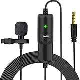 Moman S8 Lapel Mikrofon mit Clip 8Meter Lavalier-Mikrofon Omnidirectional...