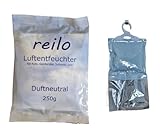 3x 250g reilo Garderobenentfeuchter duftneutral - Luftentfeuchter,...