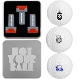 ZEETY Golfball-Stempelbox-Set – 3-teiliges Golfball-Stempel und Marker...