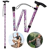 Flintronic Unisex Faltbar Gehstock, Klappbar Bergstock, 5-Stufig...