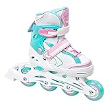Raven Lia Kinder Inlineskates Einstellbar, mit Leuchtring LED 27-30 (21,5cm...