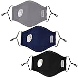 Packool 3PCS PM2.5 Staubdichte Halbgesichtsmasken Mundbedeckungen...