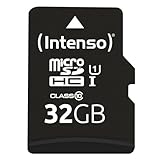 Intenso Premium microSDHC 32GB Class 10 UHS-I Speicherkarte inkl....