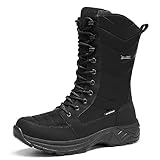 SHULOOK Winterstiefel Damen Wasserdicht Gefüttert Warm Winterschuhe...