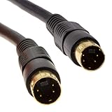 SVHS S-Video Stecker Zum Stecker Video Kabel 4 Polig mini DIN Vergoldeten...