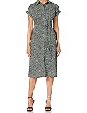 ONLY Damen Blusenkleid mit Bindegürtel | Lockeres Midi Kurzarm Tunika...