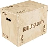 GORILLA SPORTS® Plyo Box - 24 Zoll, 61 x 51 x 76 cm, bis 200kg Belastbar,...