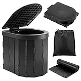 KINSPORY Campingtoilette, Mobile Toilette, Trenntoilette, Tragbare Toilette...