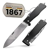 DIYexpert Outdoor-Messer MERCATOR Schwarz | [Klinge Carbon] | Klappmesser...