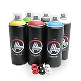 Double A Spraypaint Sprühdosen Set, Paket Grundfarben klein, 6 Spraydosen...