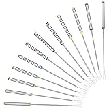 Edelstahl Grillgabel Fondue Gabel - 12 Stück Set Fonduegabeln mit Griff...