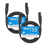Yinker 2 Stücke XLR Kabel 3m Male zu Female, 3 Polig Mikrofonkabel Male zu...