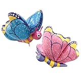 Schmetterling Luftballon XXL 4D Ballon Malerikeshpropfung Zustand Deko Set...