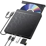 Labtec Externes CD-DVD-Laufwerk für Laptop Windows 11 10, USB 3.0 und...