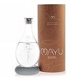 MAYU Water Swirl - edle Wasserkaraffe mit natürlicher Wirbelbewegung, 100%...