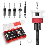 Kegelsenker-Bohrer-Set, 5-teilig, verstellbarer Tiefenanschlag für...