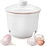 Römertopf Knoblauchtopf MINI aus Naturton, weiß, Ø 12,5 x 13 cm, ca. 200...