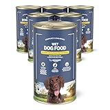 by Amazon Hundefutter, nass, Dose, Stücke mit Geflügel in Sauce, 6 x 1,24...