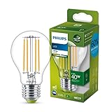 Philips LED Classic ultraeffiziente E27 Lampe, A-Label, 40W, klar,...