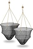 Krebsteller Krebsreuse Krebskorb mit Metallringen, Ködernadel, 4 m...
