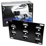 iJDMTOY Flush Design Front Bumper Tow Loch Adapter Nummernschild 5521-NAV...