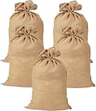 Jutesäcke 105 x 60 cm - 5er Set, Jutesack Universal, 50 kg Traglast -...
