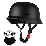 Deutsche Motorrad Halbhelme mit ECE, Jethelm Retro, Chopper Helm,...