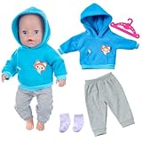 Baby Puppen Puppenkleidung 35-43 cm, Kleidung Outfits für Baby Puppen, 1...