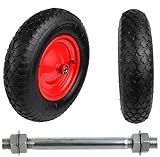 Schubkarrenrad 4.80/4.00-8 luftbereift 100 kg Tragkraft Metallfelge 390 mm...